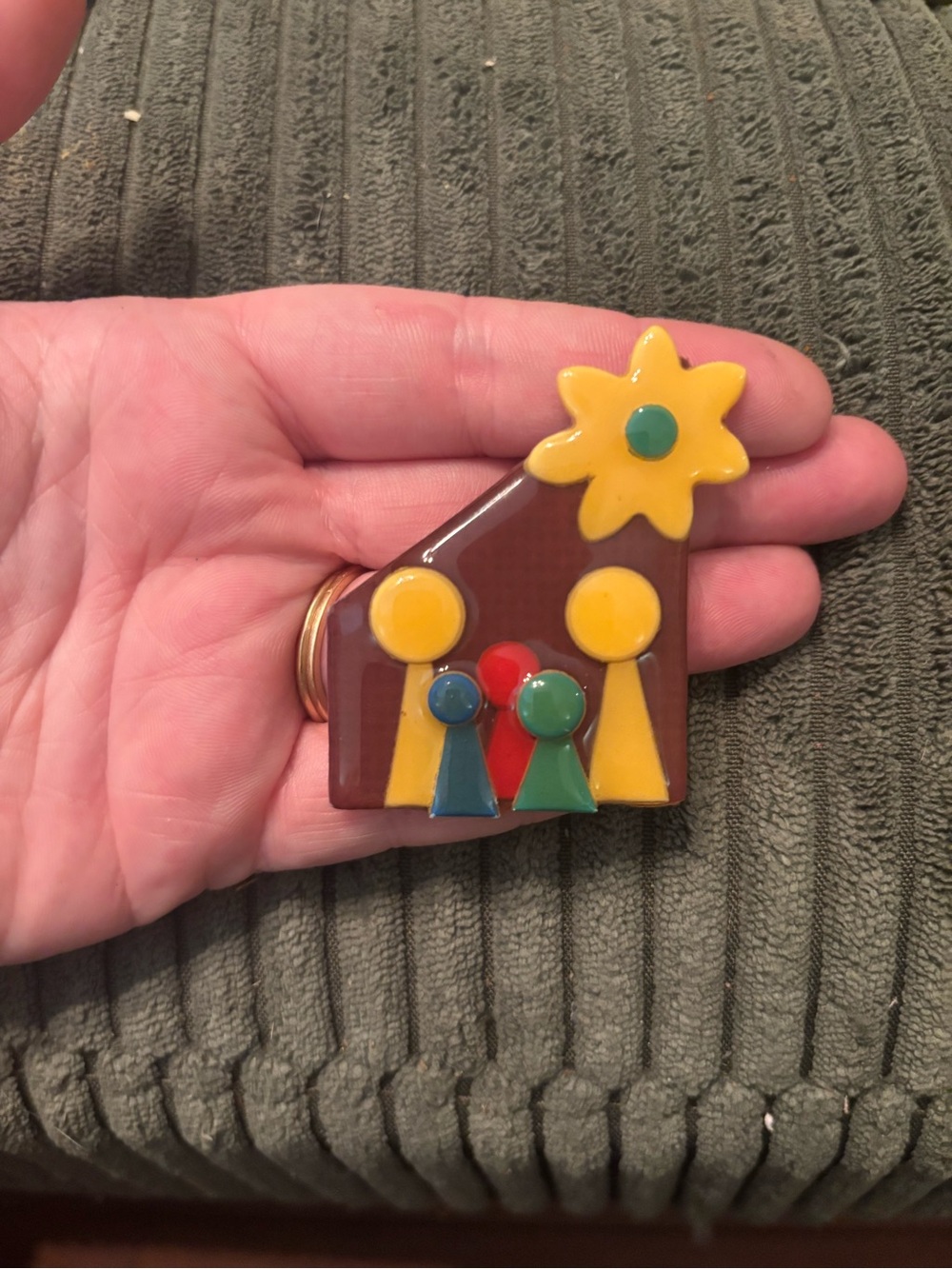 Vintage Lucinda “People Pin” brooch